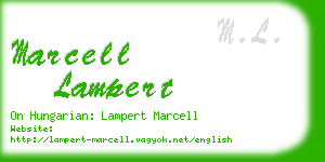 marcell lampert business card